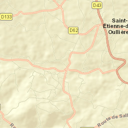 Saint-Étienne-des-Oullières Street Map