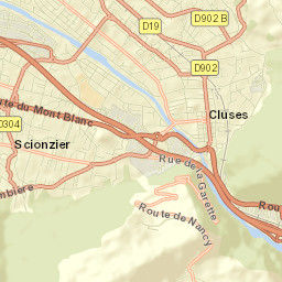 Scionzier Street Map