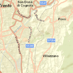 Trento Street Map