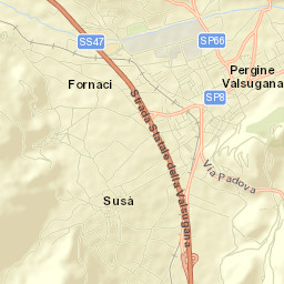 Pergine Valsugana Street Map