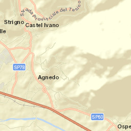 Strigno Street Map