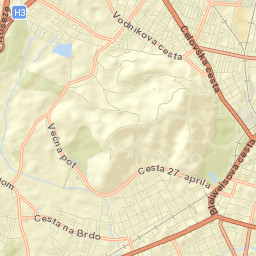 Rožnik District Street Map