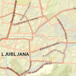 Ljubljana Street Map