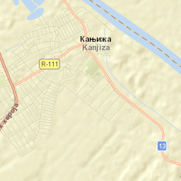 Kanjiža Street Map