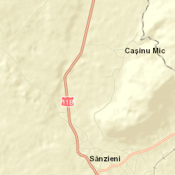 Comuna Sânzieni Street Map