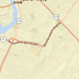 Sorel-Tracy Street Map