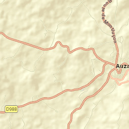 Auzances Street Map