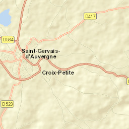 Saint-Gervais-d’Auvergne Street Map