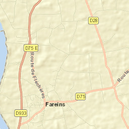 Fareins Street Map