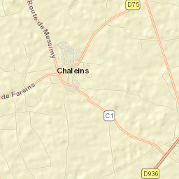Chaleins Street Map