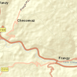 Frangy Street Map