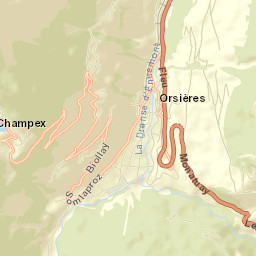 Orsières Street Map