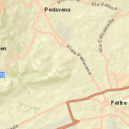 Pedavena Street Map