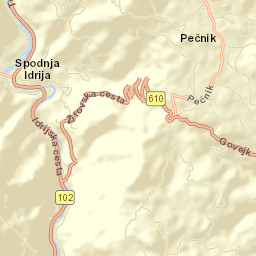 Spodnja Idrija Street Map