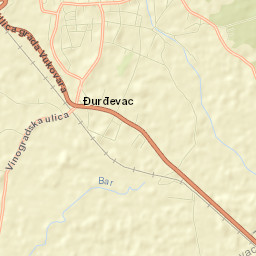 Đurđevac Street Map