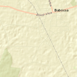 Babócsa Street Map