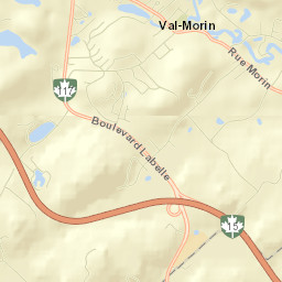 Val-Morin Street Map