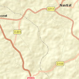 Nantiat Street Map