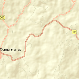 Compreignac Street Map