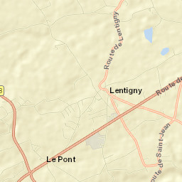 Lentigny Street Map