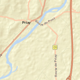 Priay Street Map