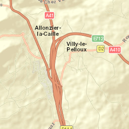 Allonzier-la-Caille Street Map