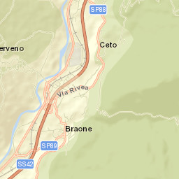Cerveno Street Map