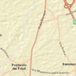 Pozzuolo del Friuli Street Map