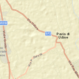 Pavia di Udine Street Map