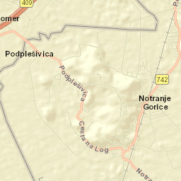 Notranje Gorice Street Map