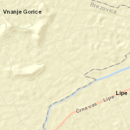 Vnanje Gorice Street Map