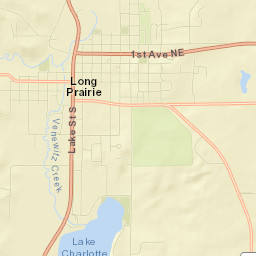 Long Prairie Street Map