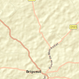 Brigueuil Street Map