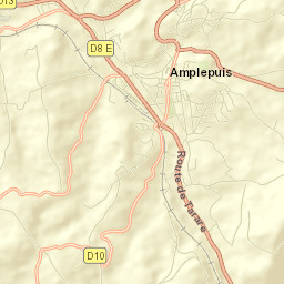 Amplepuis Street Map