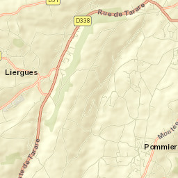 Pommiers Street Map