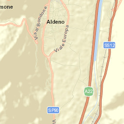 Aldeno Street Map
