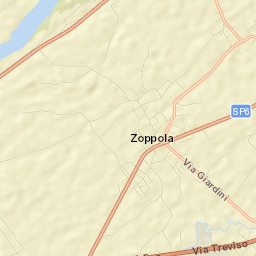 Zoppola Street Map