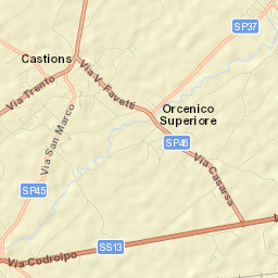 Castions Street Map