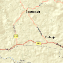 Šentrupert Street Map