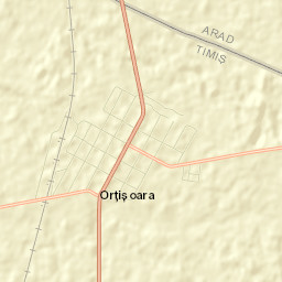 Comuna Orţişoara Street Map