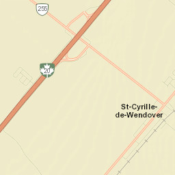 Saint-Cyrille-de-Wendover Street Map