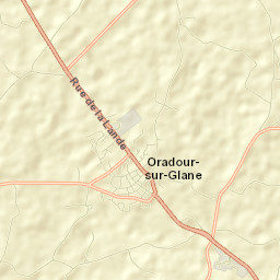 Oradour-sur-Glane Street Map