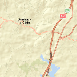 Bonnac-la-Côte Street Map