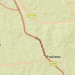 Paslières Street Map