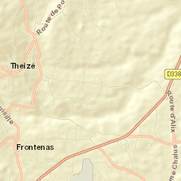 Theizé Street Map
