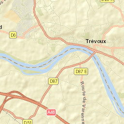 Trévoux Street Map
