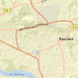 Reyrieux Street Map