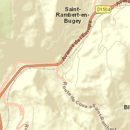Saint-Rambert-en-Bugey Street Map