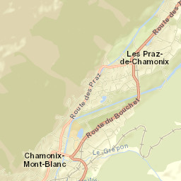 Chamonix-Mont-Blanc Street Map