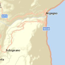 Argegno Street Map